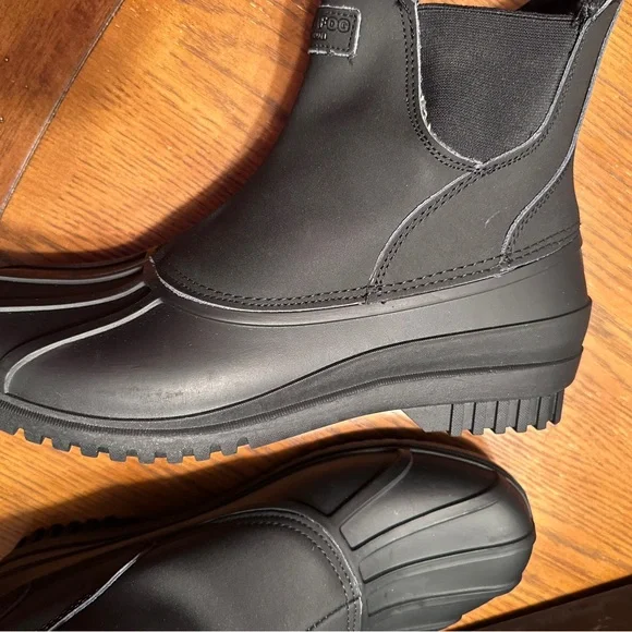 London Fog Men's Black Size 10 Snow Boots‎ NEW with BOX - Picture 4 of 12